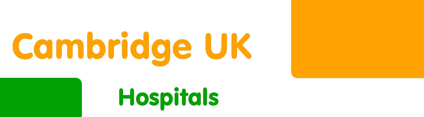 Best hospitals in Cambridge UK - Rating & Reviews